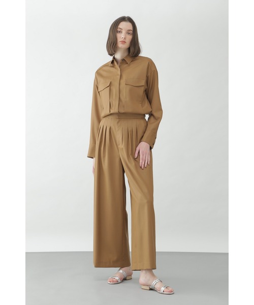 BOSCH（ボッシュ）の「Ｔ／Ｗチンツセットアップワイドパンツ（その他パンツ・レディース・ブラウン/ベージュ・38/40/36）」の3枚目の写真