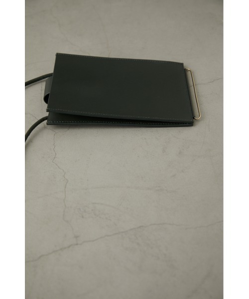 RIM.ARK（リムアーク）の「Leather mini shoulder bag（ボディバッグ  