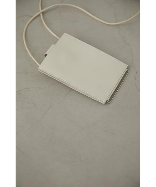 RIM.ARK（リムアーク）の「Leather mini shoulder bag（ボディバッグ  