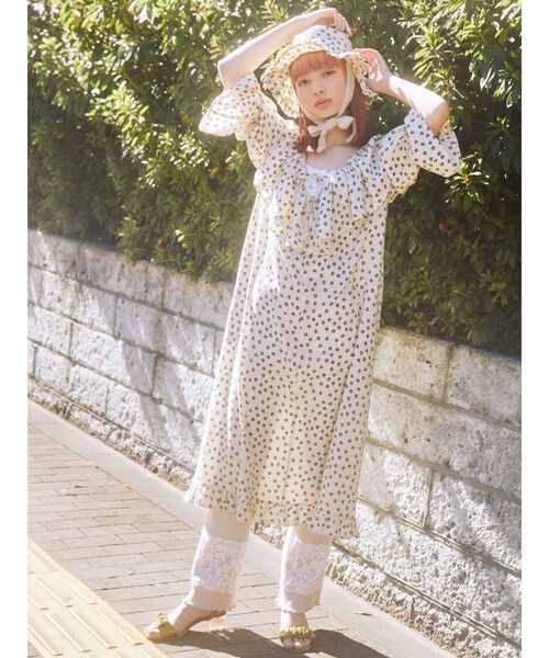 merry jenny（メリージェニー）の「リブレースフレアカットパンツ（その他パンツ・レディース・アイボリー/ピンク/グリーン・FREE）」の12枚目の写真