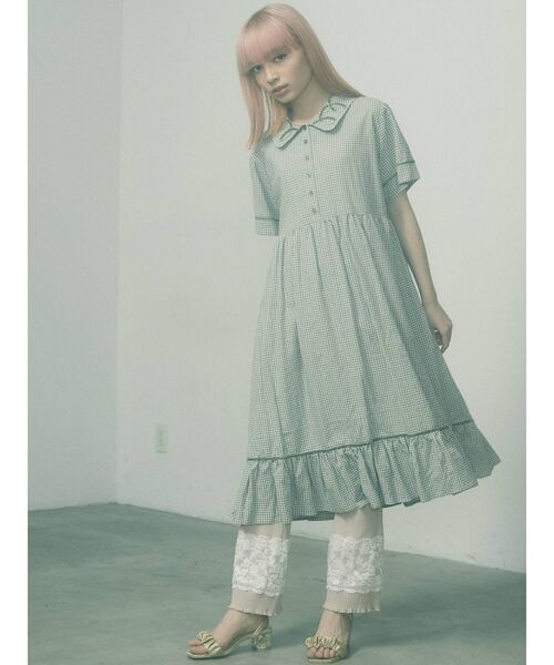 merry jenny（メリージェニー）の「リブレースフレアカットパンツ（その他パンツ・レディース・アイボリー/ピンク/グリーン・FREE）」の13枚目の写真