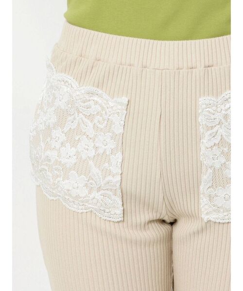 merry jenny（メリージェニー）の「リブレースフレアカットパンツ（その他パンツ・レディース・アイボリー/ピンク/グリーン・FREE）」の22枚目の写真