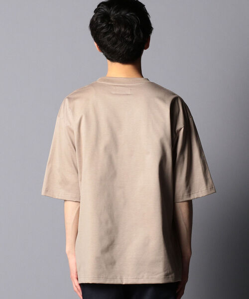 NOLLEY'S goodman（ノーリーズグッドマン）の「ハイゲージ ビッグシルエット オーバーサイズ Tシャツ（Tシャツ/カットソー・メンズ・ホワイト/ライトグレー/ベージュ/パープル/ネイビー/イエロー・S/M/L/XL）」の17枚目の写真