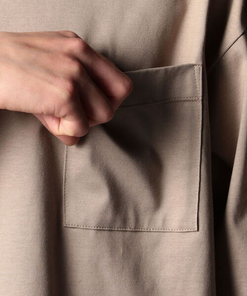 NOLLEY'S goodman（ノーリーズグッドマン）の「ハイゲージ ビッグシルエット オーバーサイズ Tシャツ（Tシャツ/カットソー・メンズ・ホワイト/ライトグレー/ベージュ/パープル/ネイビー/イエロー・S/M/L/XL）」の16枚目の写真