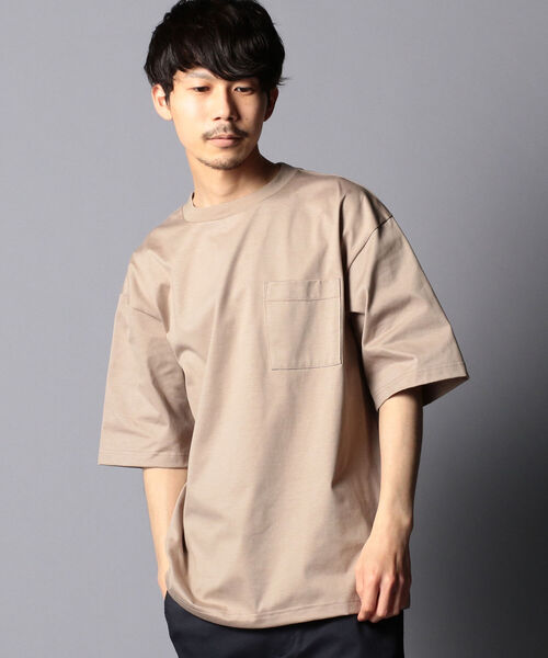 NOLLEY'S goodman（ノーリーズグッドマン）の「ハイゲージ ビッグシルエット オーバーサイズ Tシャツ（Tシャツ/カットソー・メンズ・ホワイト/ライトグレー/ベージュ/パープル/ネイビー/イエロー・S/M/L/XL）」の22枚目の写真