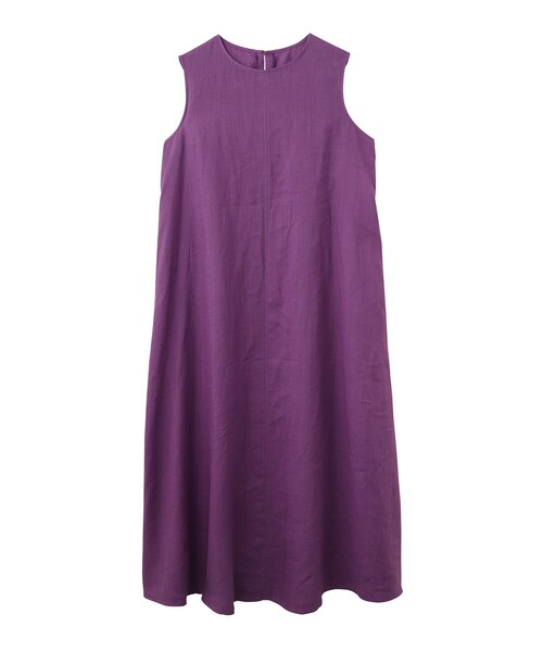 UNTITLED（アンタイトル）の「◆【洗える】ふんわり 麻ロングワンピース（ワンピース・レディース・グレー系その他/パープル系/グリーン/ダークオレンジ/パープル・03/00/01/02/99）」の8枚目の写真