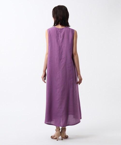 UNTITLED（アンタイトル）の「◆【洗える】ふんわり 麻ロングワンピース（ワンピース・レディース・グレー系その他/パープル系/グリーン/ダークオレンジ/パープル・03/00/01/02/99）」の15枚目の写真