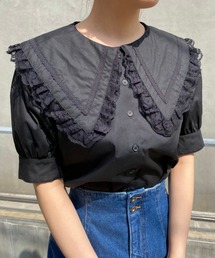 【ZOZOTOWN限定】ビックカラ―さんかく衿ブラウス