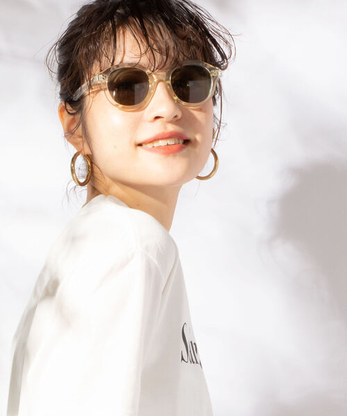 NOLLEY’S（ノーリーズ）の「ラウンドフレームサングラス（サングラス・レディース・ブラック/クリア/ブラウン系その他3・FREE）」の3枚目の写真