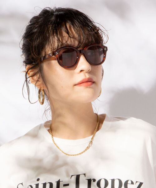 NOLLEY’S（ノーリーズ）の「ラウンドフレームサングラス（サングラス・レディース・ブラック/クリア/ブラウン系その他3・FREE）」の10枚目の写真