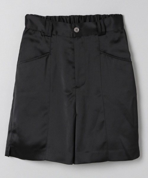 JEANASIS（ジーナシス）の「ワッシャーサテンキリカエショートパンツ/943386（その他パンツ・レディース・ブラック/グレイッシュベージュ・FREE）」の13枚目の写真