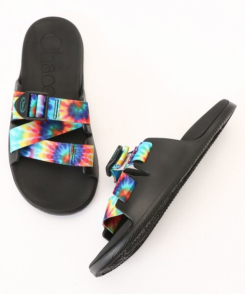 Chaco（チャコ）の「Chaco/チャコ Womens CHILLOS SLIDE（サンダル・メンズ・ブラック/その他15・7）」の2枚目の写真