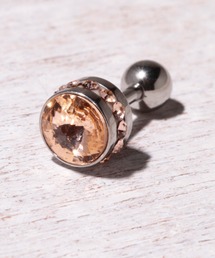 ピアス カラー ラインストーン
