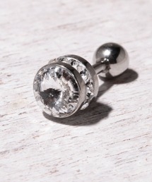 ピアス カラー ラインストーン