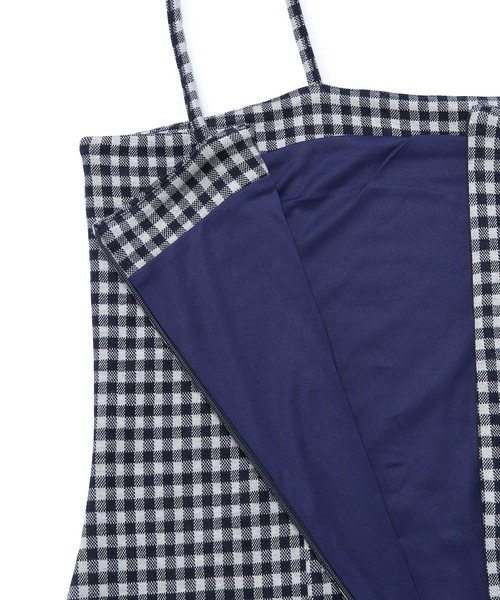 Bonjour Girl（ボンジュールガール）の「【Bonjour Girl/ボンジュールガール】ギンガムチェック キャミワンピ（ワンピース・レディース・ライトブルー/ネイビー/イエロー・FREE）」の19枚目の写真