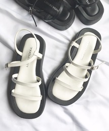 LibertyDoll（リバティードール）の「スクエアコードストラップサンダル（サンダル）」