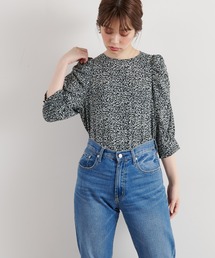 【WEB限定カラー有り】袖ギャザースリーブブラウス