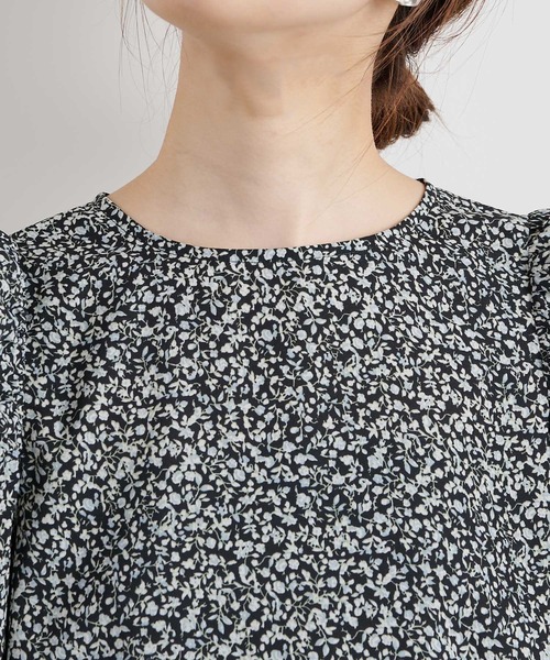natural couture(ナチュラルクチュール)の「【WEB限定カラー有り】袖ギャザースリーブブラウス(Tシャツ/カットソー・レディース・オフホワイト/ブラック/オレンジ/その他1/その他2・FREE)」の21枚目の写真