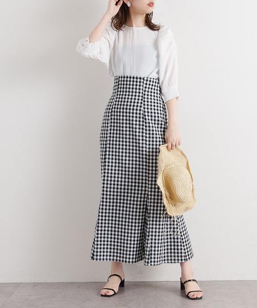 natural couture(ナチュラルクチュール)の「【WEB限定カラー有り】袖ギャザースリーブブラウス(Tシャツ/カットソー・レディース・オフホワイト/ブラック/オレンジ/その他1/その他2・FREE)」の16枚目の写真