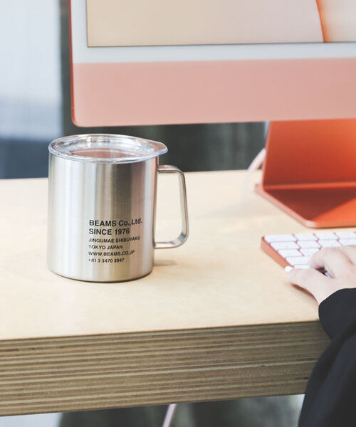 bpr BEAMS(ビーピーアール ビームス )の「GSI OUTDOORS × BEAMS / 別注 グレイシャーステンレス CAMPCUP 15oz ダブルウォール 蓋付 マグカップ(グラス/マグカップ/タンブラー・メンズ・ネイビー/グリーン/その他・ONE SIZE)」の3枚目の写真