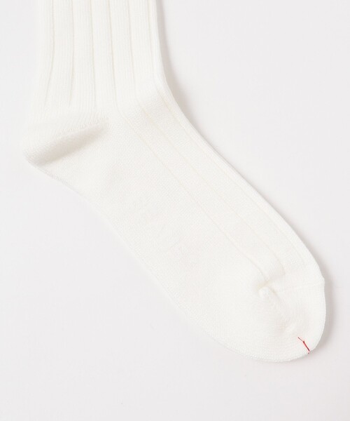 BEAMS PLUS（ビームスプラス）の「BEAMS PLUS / ソリッド リブソックス（ソックス/靴下・メンズ・チャコールグレー/ブラック/レッド系その他6/オリーブ/ネイビー/オフホワイト・ONE SIZE）」の8枚目の写真