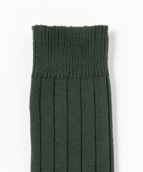 BEAMS PLUS（ビームスプラス）の「BEAMS PLUS / ソリッド リブソックス（ソックス/靴下・メンズ・チャコールグレー/ブラック/レッド系その他6/オリーブ/ネイビー/オフホワイト・ONE SIZE）」の15枚目の写真