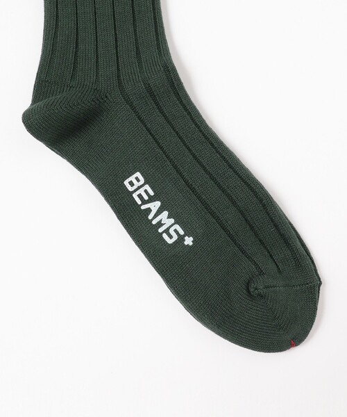 BEAMS PLUS（ビームスプラス）の「BEAMS PLUS / ソリッド リブソックス（ソックス/靴下・メンズ・チャコールグレー/ブラック/レッド系その他6/オリーブ/ネイビー/オフホワイト・ONE SIZE）」の16枚目の写真