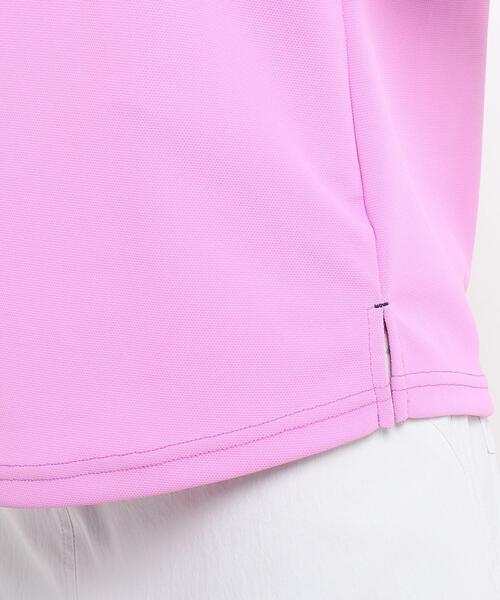 adabat(アダバット)の「◆【吸水速乾/UVカット】襟裏デザイン半袖ポロシャツ(ポロシャツ・レディース・ダークパープル/ブラック/ホワイト/ピンク系・42/36/40/38)」の15枚目の写真