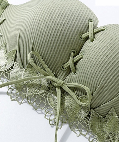 SFW(エスエフダブリュー)の「ノンワイヤー ブラ&ショーツセット(ブラ&ショーツ・レディース・ホワイト/ブラック/ピンク/グリーン・LL/S/M/L)」の13枚目の写真