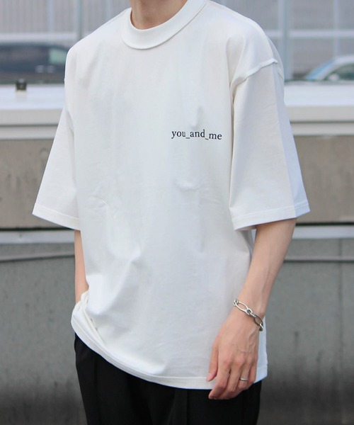 y/m by sawa（イムバイサワ）の「SAWA×y/m ロゴ T/SH（Tシャツ/カットソー・メンズ・ホワイト/ブラック/ベージュ・MEDIUM/LARGE）」の10枚目の写真