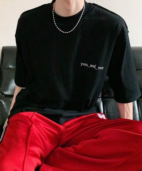 y/m by sawa（イムバイサワ）の「SAWA×y/m ロゴ T/SH（Tシャツ/カットソー・メンズ・ホワイト/ブラック/ベージュ・MEDIUM/LARGE）」の3枚目の写真