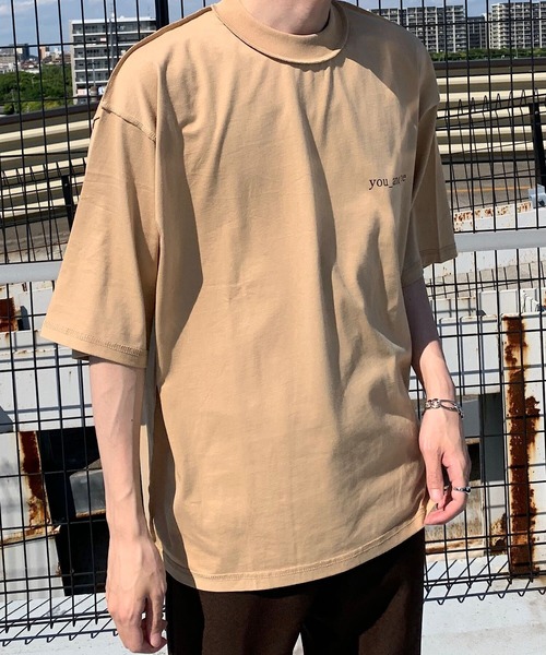 y/m by sawa（イムバイサワ）の「SAWA×y/m ロゴ T/SH（Tシャツ/カットソー・メンズ・ホワイト/ブラック/ベージュ・MEDIUM/LARGE）」の9枚目の写真