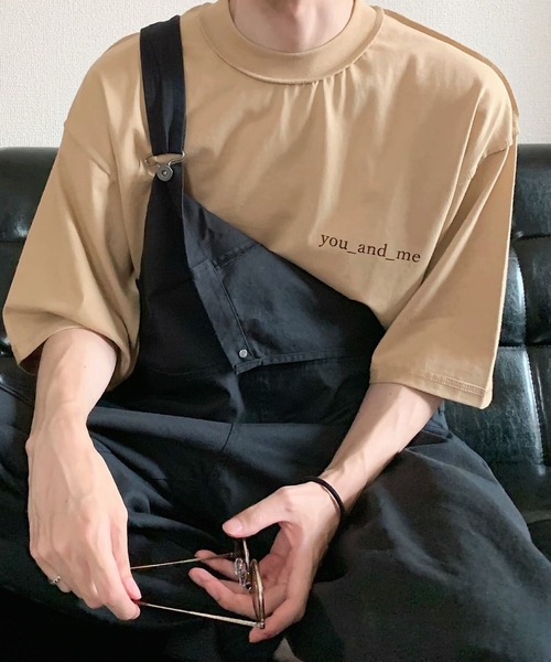 y/m by sawa（イムバイサワ）の「SAWA×y/m ロゴ T/SH（Tシャツ/カットソー・メンズ・ホワイト/ブラック/ベージュ・MEDIUM/LARGE）」の5枚目の写真