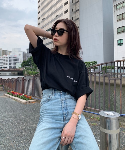 y/m by sawa（イムバイサワ）の「SAWA×y/m ロゴ T/SH（Tシャツ/カットソー・メンズ・ホワイト/ブラック/ベージュ・MEDIUM/LARGE）」の11枚目の写真