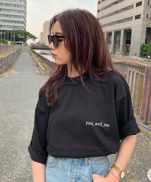 y/m by sawa（イムバイサワ）の「SAWA×y/m ロゴ T/SH（Tシャツ/カットソー・メンズ・ホワイト/ブラック/ベージュ・MEDIUM/LARGE）」の12枚目の写真