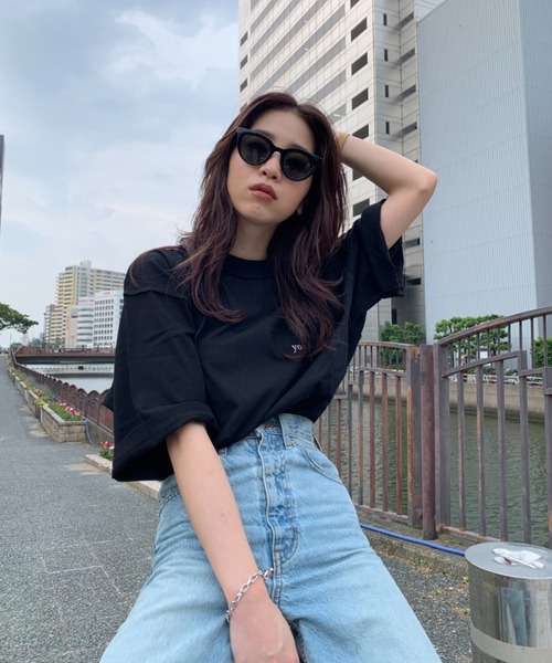 y/m by sawa（イムバイサワ）の「SAWA×y/m ロゴ T/SH（Tシャツ/カットソー・メンズ・ホワイト/ブラック/ベージュ・MEDIUM/LARGE）」の15枚目の写真