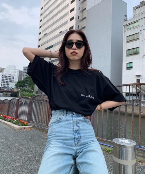 y/m by sawa（イムバイサワ）の「SAWA×y/m ロゴ T/SH（Tシャツ/カットソー・メンズ・ホワイト/ブラック/ベージュ・MEDIUM/LARGE）」の16枚目の写真