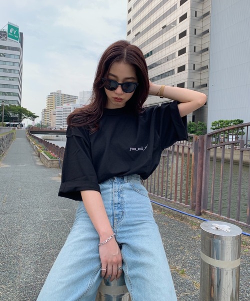 y/m by sawa（イムバイサワ）の「SAWA×y/m ロゴ T/SH（Tシャツ/カットソー・メンズ・ホワイト/ブラック/ベージュ・MEDIUM/LARGE）」の18枚目の写真