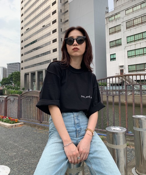y/m by sawa（イムバイサワ）の「SAWA×y/m ロゴ T/SH（Tシャツ/カットソー・メンズ・ホワイト/ブラック/ベージュ・MEDIUM/LARGE）」の19枚目の写真