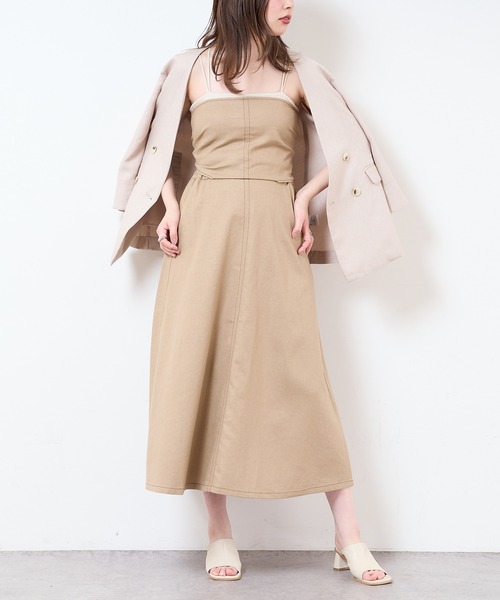 natural couture（ナチュラルクチュール）の「【WEB限定】ワンピにもなるマルチWAYフレアスカート（スカート・レディース・ブラック/ベージュ/ミント/ライトベージュ・FREE）」の11枚目の写真