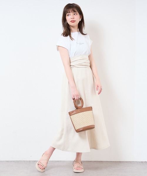 natural couture（ナチュラルクチュール）の「【WEB限定】ワンピにもなるマルチWAYフレアスカート（スカート・レディース・ブラック/ベージュ/ミント/ライトベージュ・FREE）」の17枚目の写真