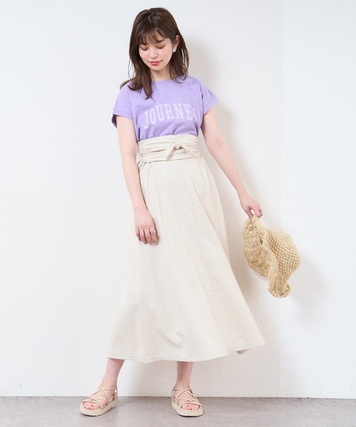 natural couture（ナチュラルクチュール）の「【WEB限定】ワンピにもなるマルチWAYフレアスカート（スカート・レディース・ブラック/ベージュ/ミント/ライトベージュ・FREE）」の13枚目の写真