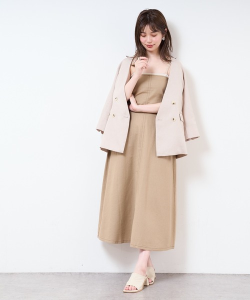 natural couture（ナチュラルクチュール）の「【WEB限定】ワンピにもなるマルチWAYフレアスカート（スカート・レディース・ブラック/ベージュ/ミント/ライトベージュ・FREE）」の10枚目の写真