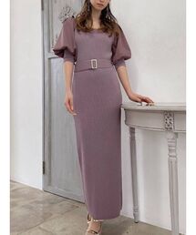 RESEXXY | ボリュームパフニットワンピース(ワンピース)