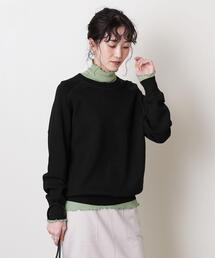 UNITED ARROWS | UWSC スウェットライク クルーネック ニット 21FW †(ニット/セーター)