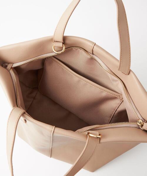 green label relaxing(グリーンレーベルリラクシング)の「SOFT FNZK 2WAY バッグ(ショルダーバッグ・レディース・ブラック/ベージュ/ブラウン/ケリー・FREE)」の14枚目の写真