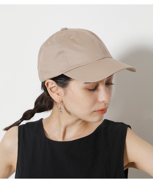 AZUL by moussy（アズールバイマウジー）の「TWILL LIGHT CAP/ツイルライトキャップ（キャップ・レディース・ブラック/ダークブラウン/ライトグリーン/ライトベージュ・FREE）」の3枚目の写真