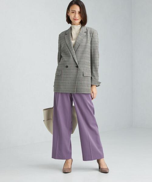 Green Label Relaxing チェックテーラードダブルジャケット green label relaxing（グリーンレーベルリラクシング）の