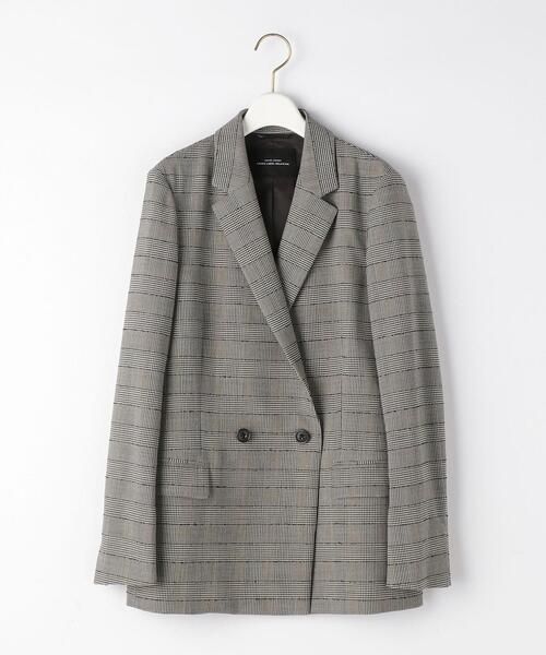 Green Label Relaxing チェックテーラードダブルジャケット green label relaxing ジャケット テーラードジャケット 「size