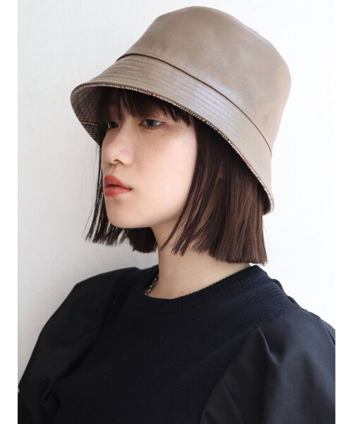 MURUA(ムルーア)の「リバーシブルバケットハット(ハット・レディース・ブラック/モカ・FREE)」の6枚目の写真